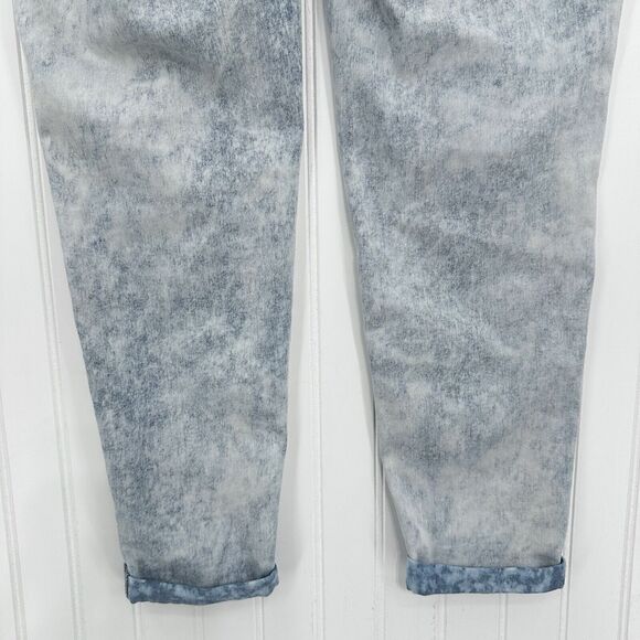 Apt 9 Jeans Womens 8 Petite Ankle Tummy Control Acid Wash Stretch Denim Cuffed - Picture 6 of 12